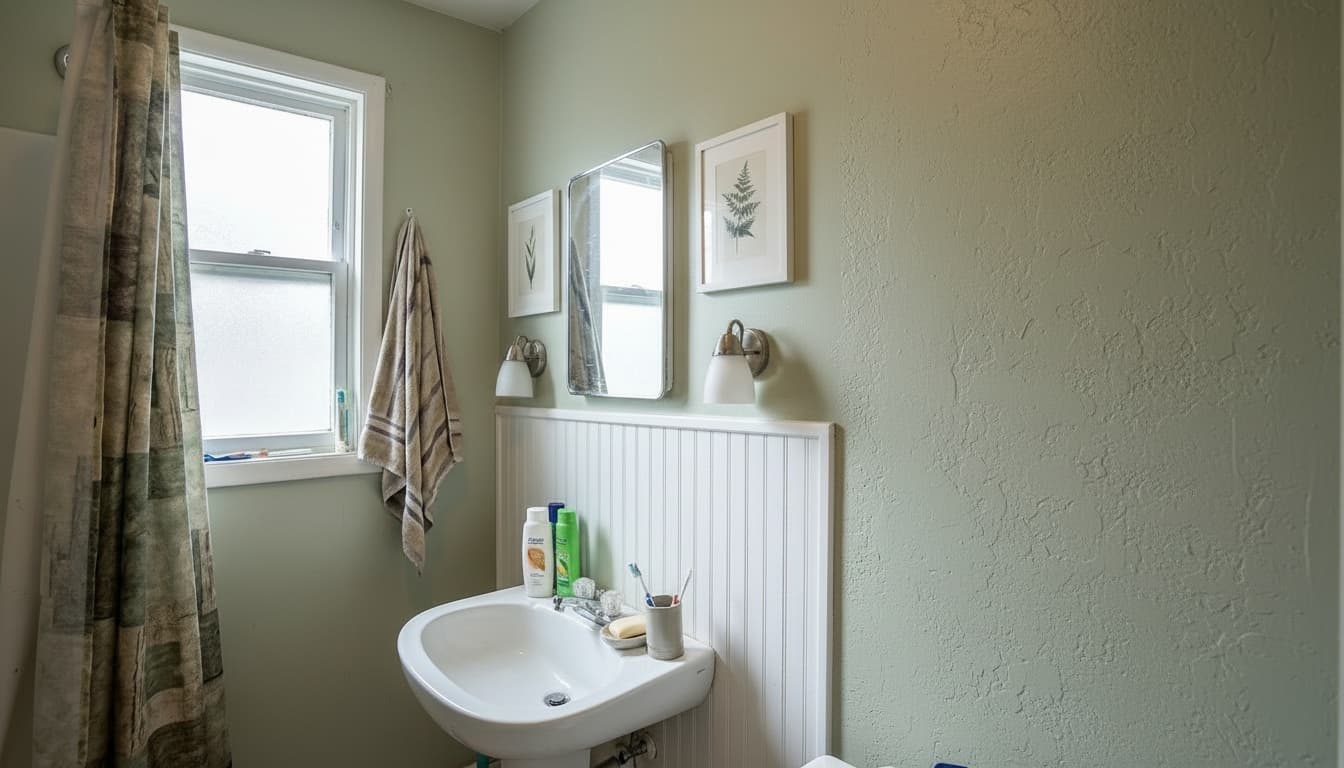 After: Bathroom Transitional style wall decor - Example 3