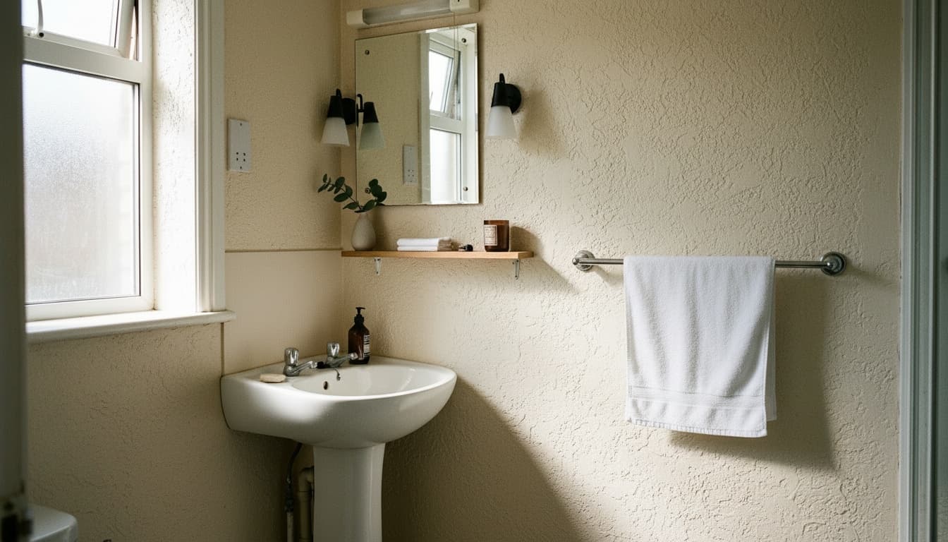 After: Bathroom Transitional style wall decor - Example 7