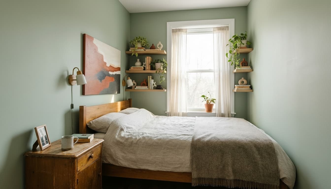 After: Bedroom Eclectic style wall decor - Example 1