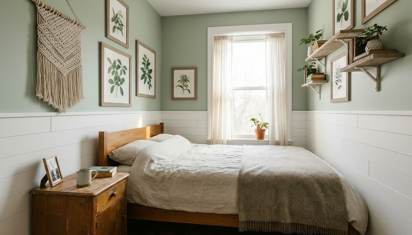 After: Bedroom Farmhouse style wall decor - Example 2