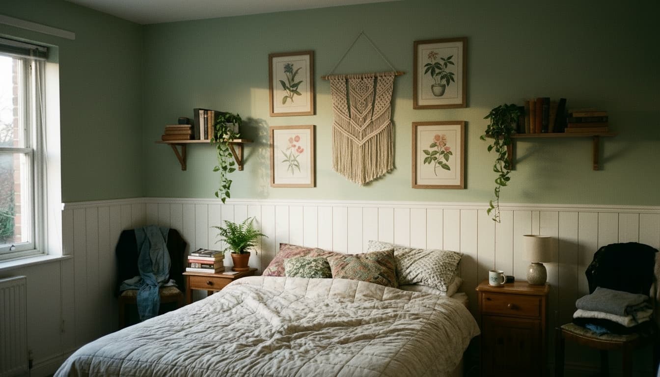 After: Bedroom Farmhouse style wall decor - Example 3