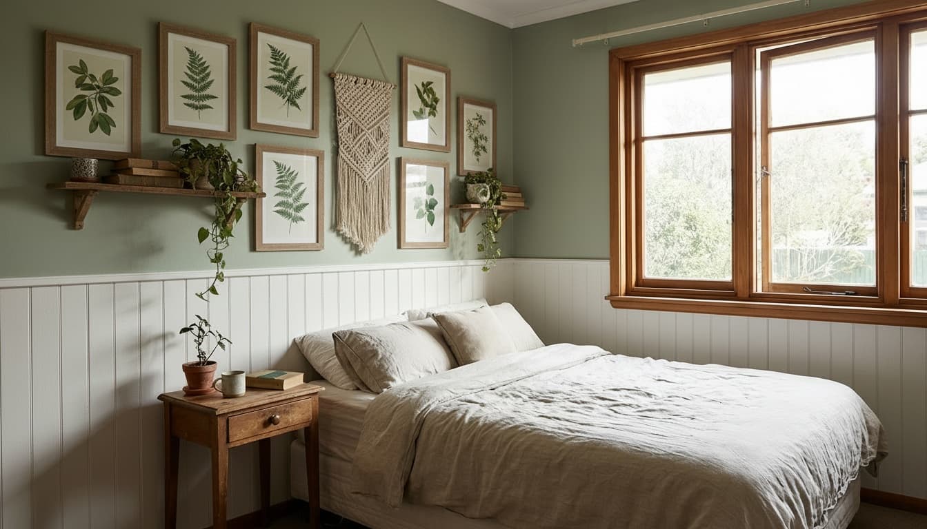 After: Bedroom Farmhouse style wall decor - Example 5
