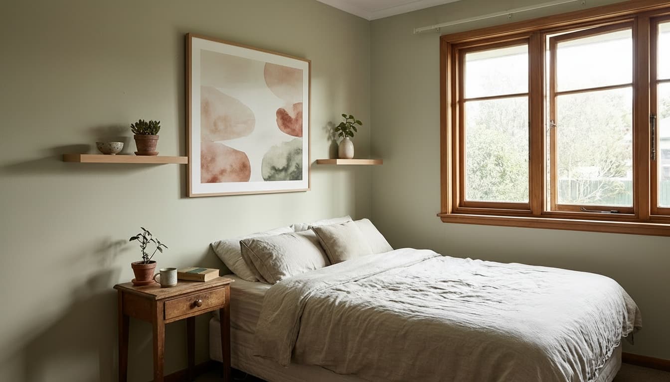 After: Bedroom Minimalist style wall decor - Example 5