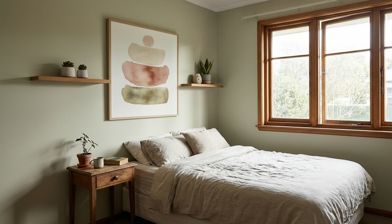 After: Bedroom Minimalist style wall decor - Example 6