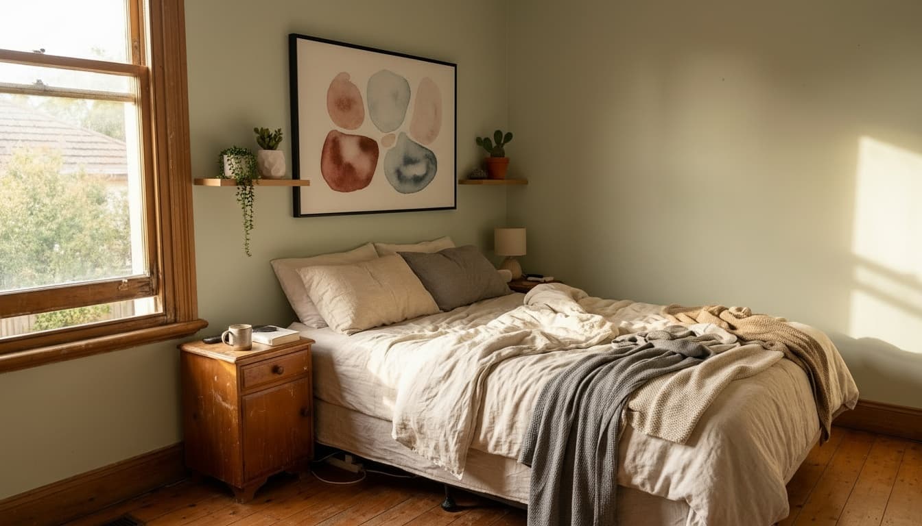 After: Bedroom Minimalist style wall decor - Example 8
