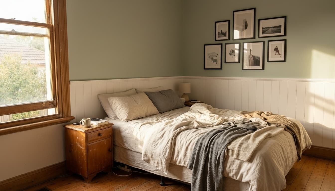 After: Bedroom Modern style wall decor - Example 8