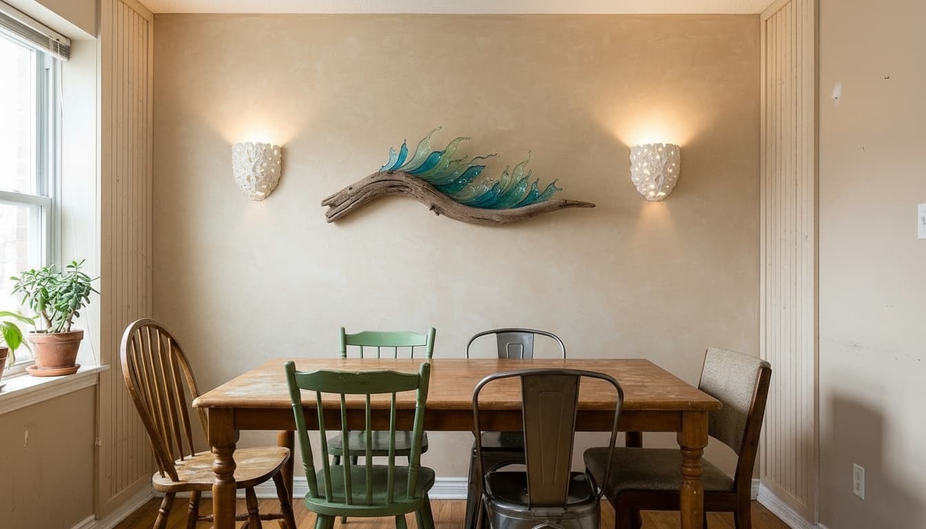 After: Dining Room Coastal style wall decor - Example 3