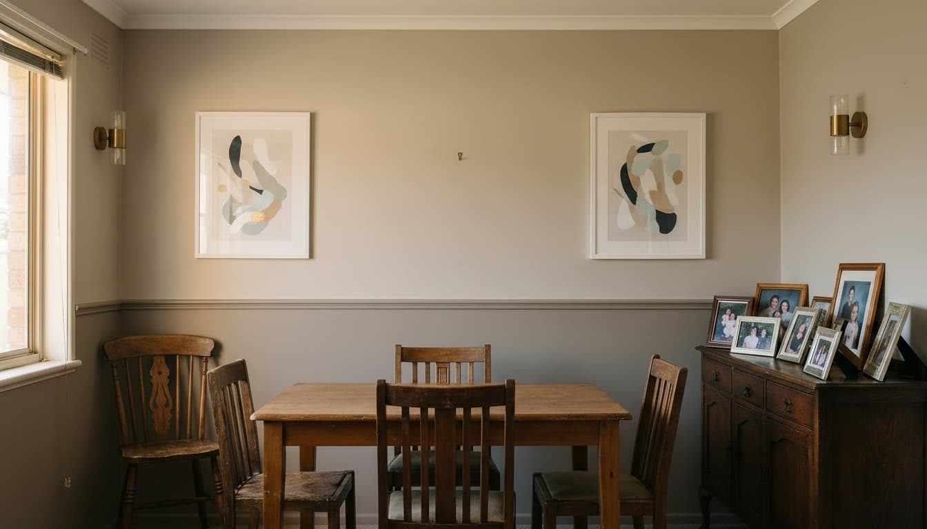 After: Dining Room Contemporary style wall decor - Example 5
