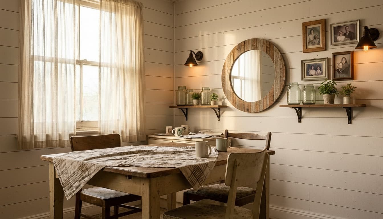 After: Dining Room Farmhouse style wall decor - Example 2