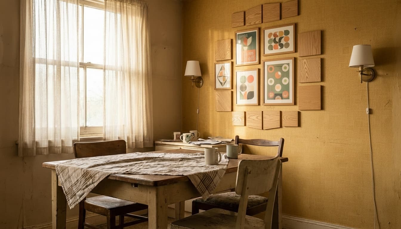 After: Dining Room Mid-Century Modern style wall decor - Example 2