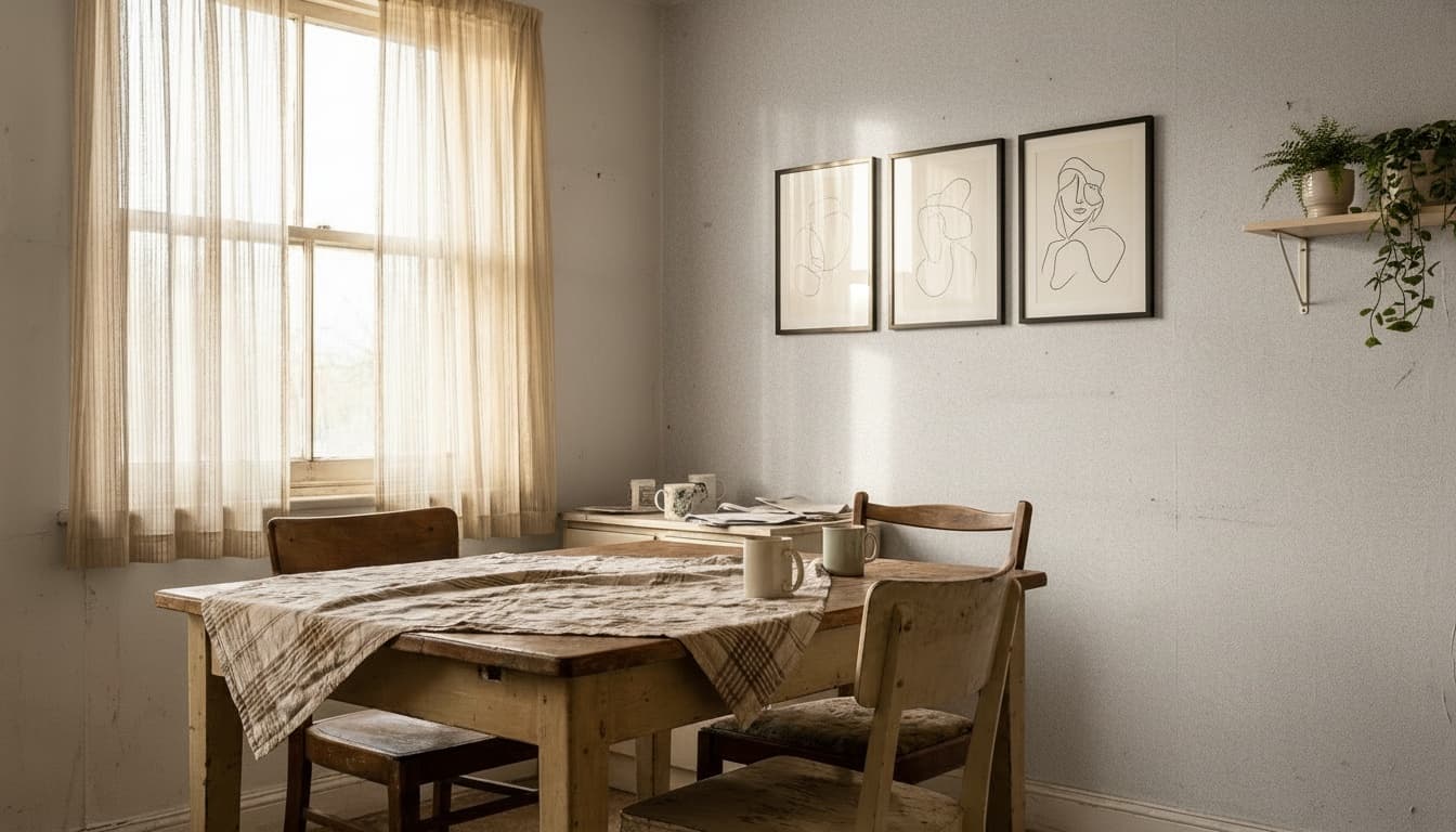 After: Dining Room Scandinavian style wall decor - Example 2