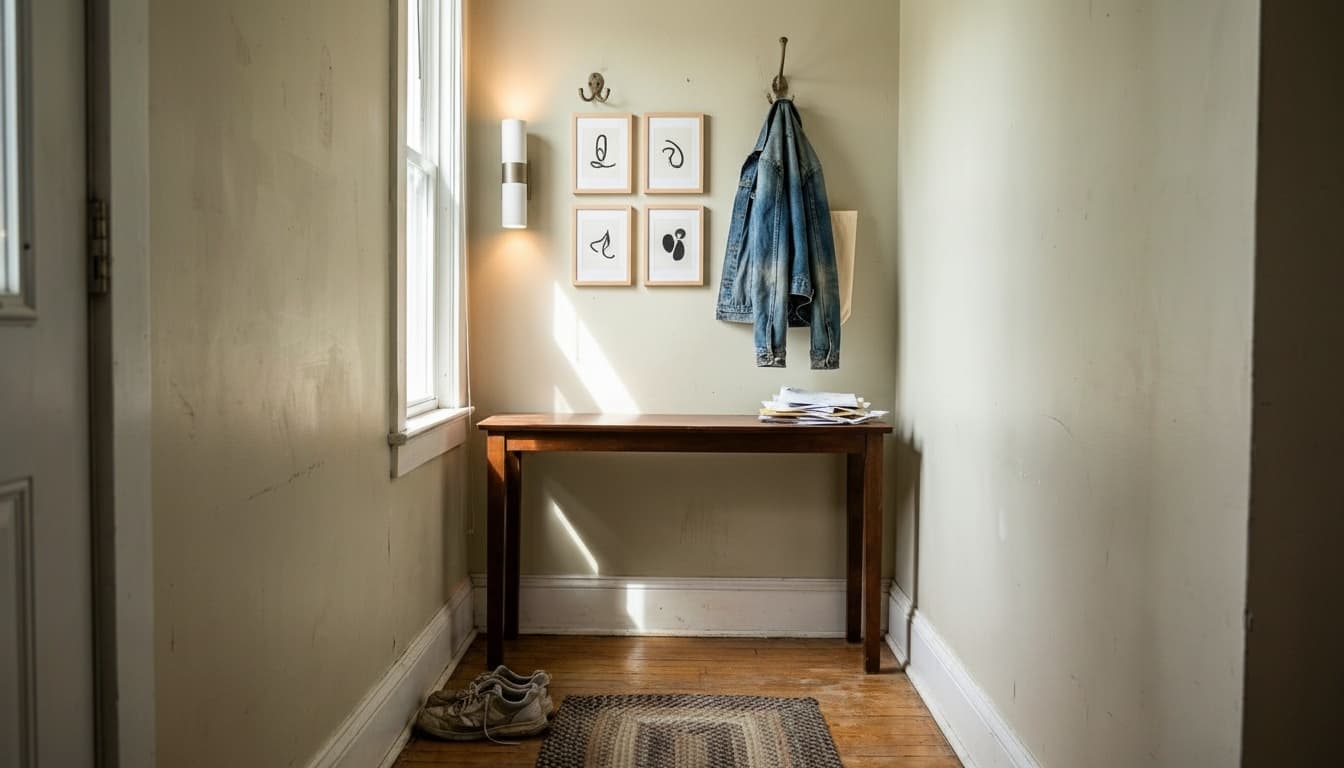 After: Entryway Scandinavian style wall decor - Example 6