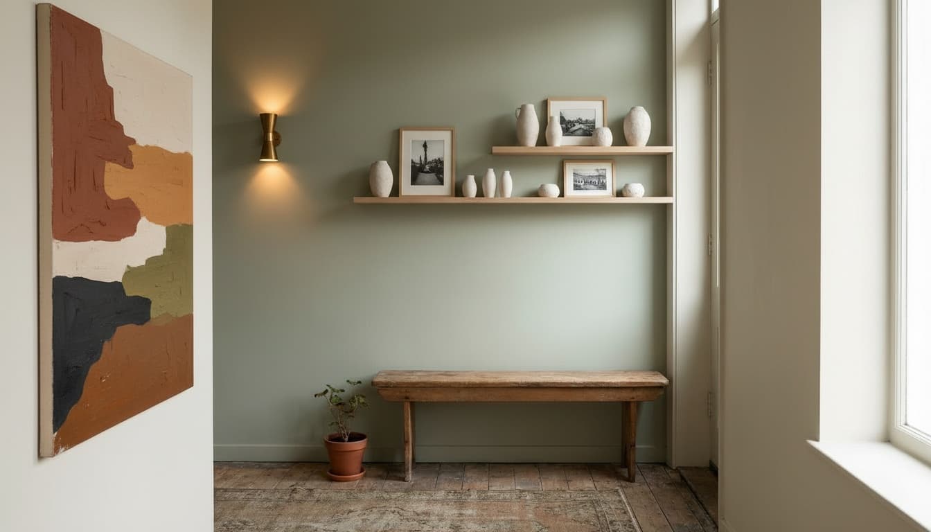 After: Entryway Scandinavian style wall decor - Example 8