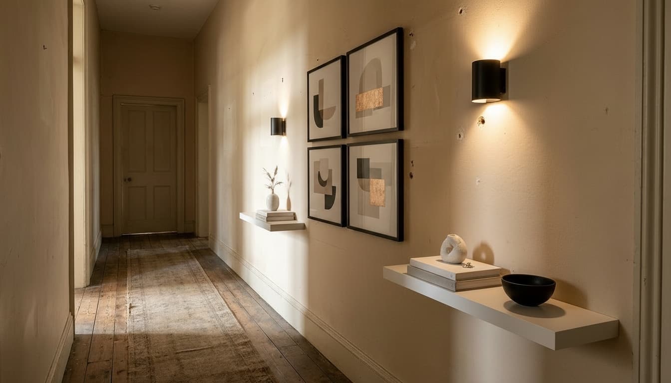 After: Hallway Modern style wall decor - Example 1