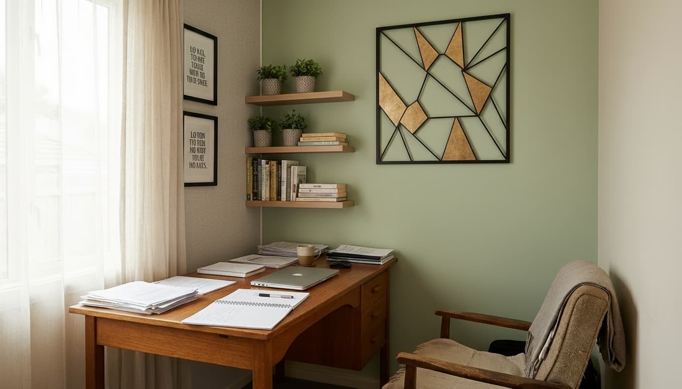 After: Home Office Modern style wall decor - Example 4