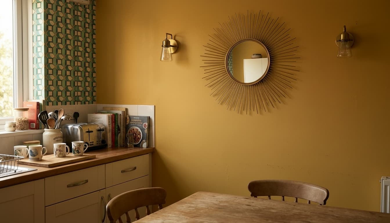 After: Kitchen Mid-Century Modern style wall decor - Example 7