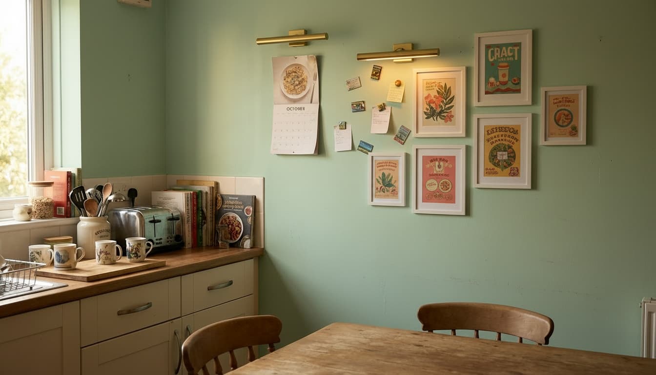 After: Kitchen Mid-Century Modern style wall decor - Example 8