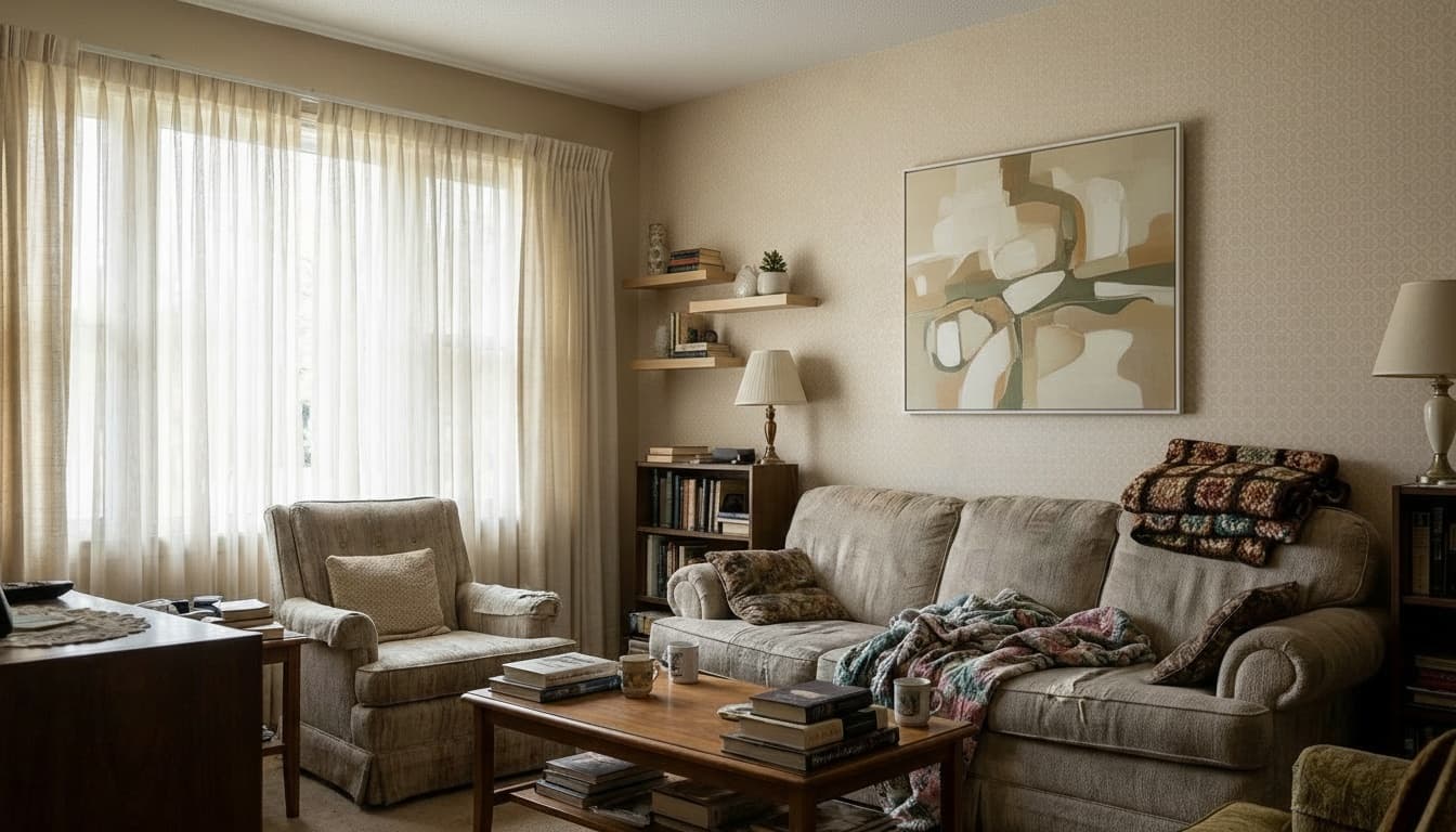 After: Living Room Minimalist style wall decor - Example 5