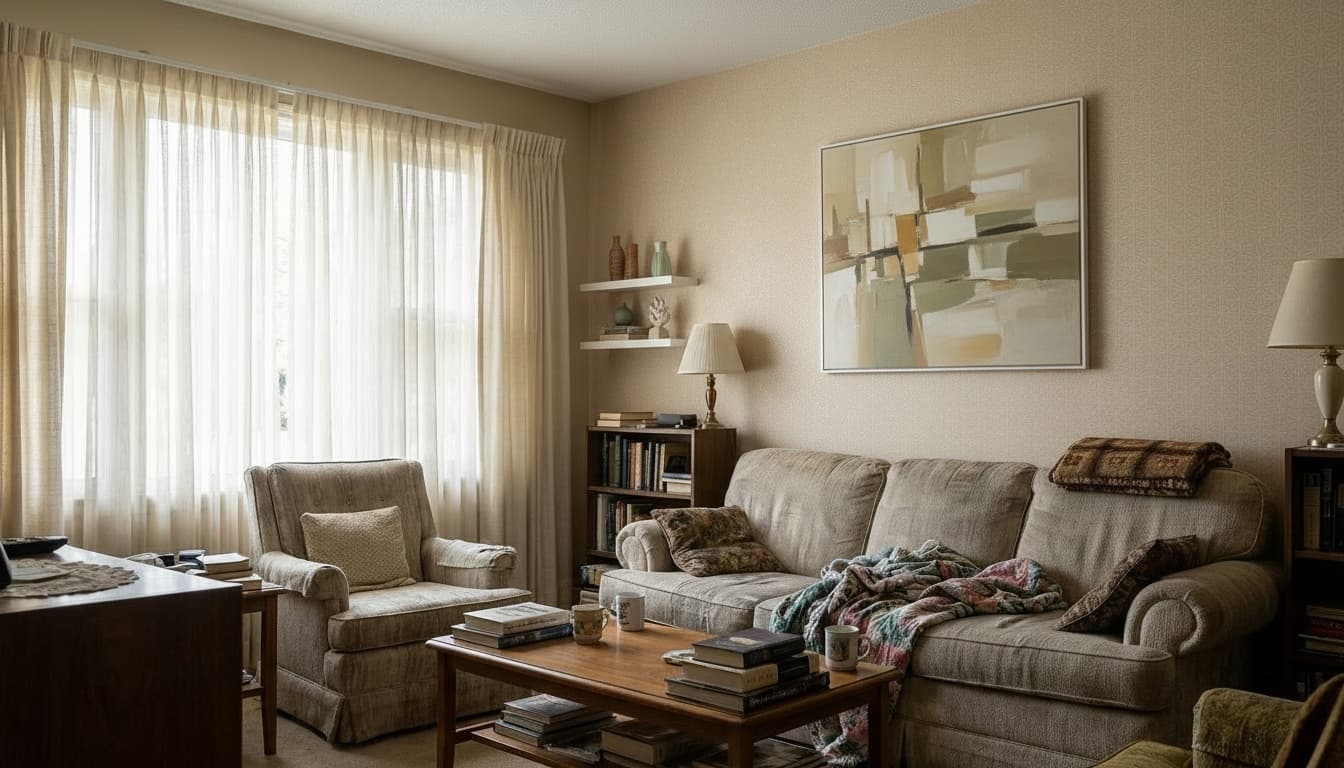 After: Living Room Minimalist style wall decor - Example 6